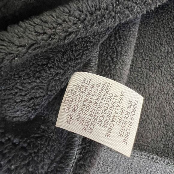 Prana Jacket Women’s Large Gray Full Zip Snap Buttons Bonded Fleece Lining - Picture 12 of 12